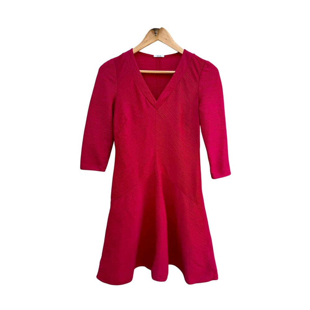 Wolford Red Pleated A-line Fit & Flare Mini Dress Small S